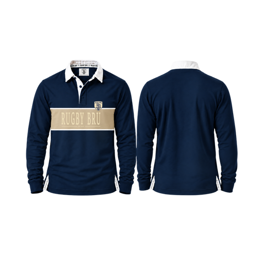 VINTAGE JERSEY • NAVY & BEIGE